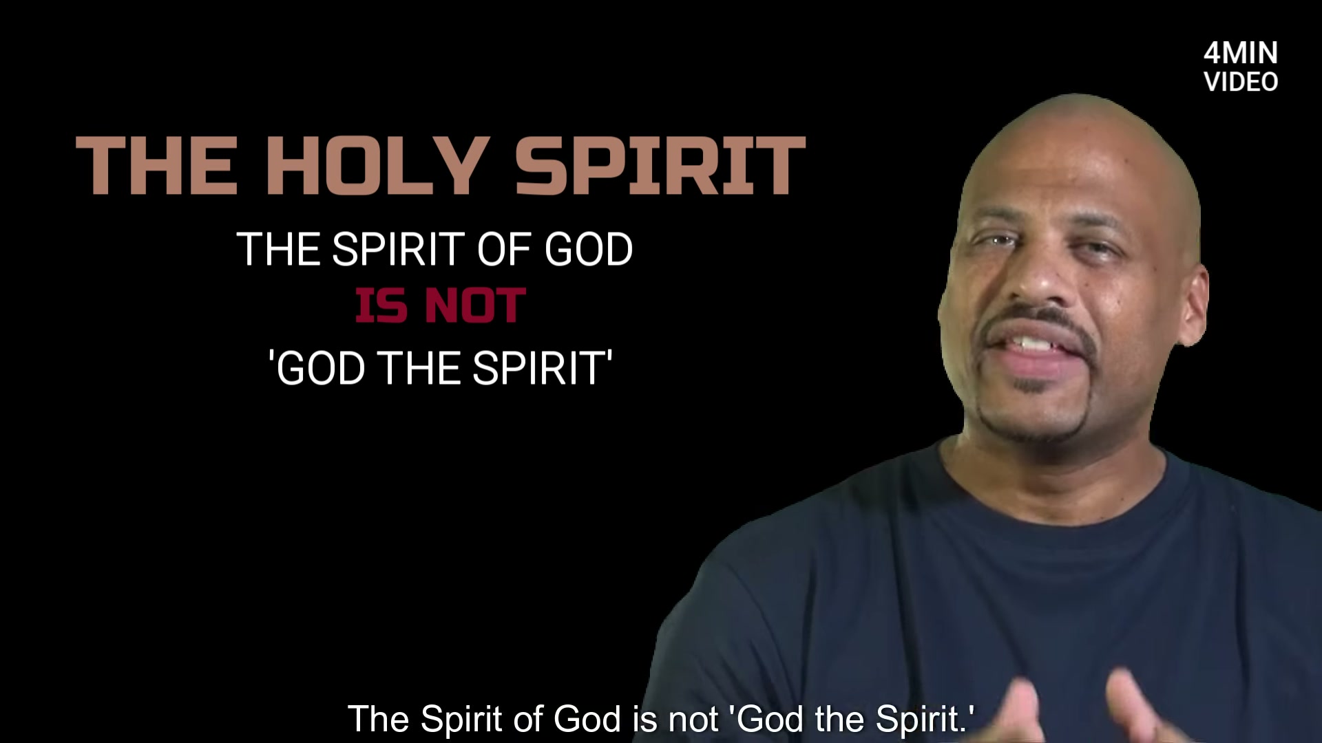 The Holy Spirit Part 2 - Spirit of God is NOT God the Spirit